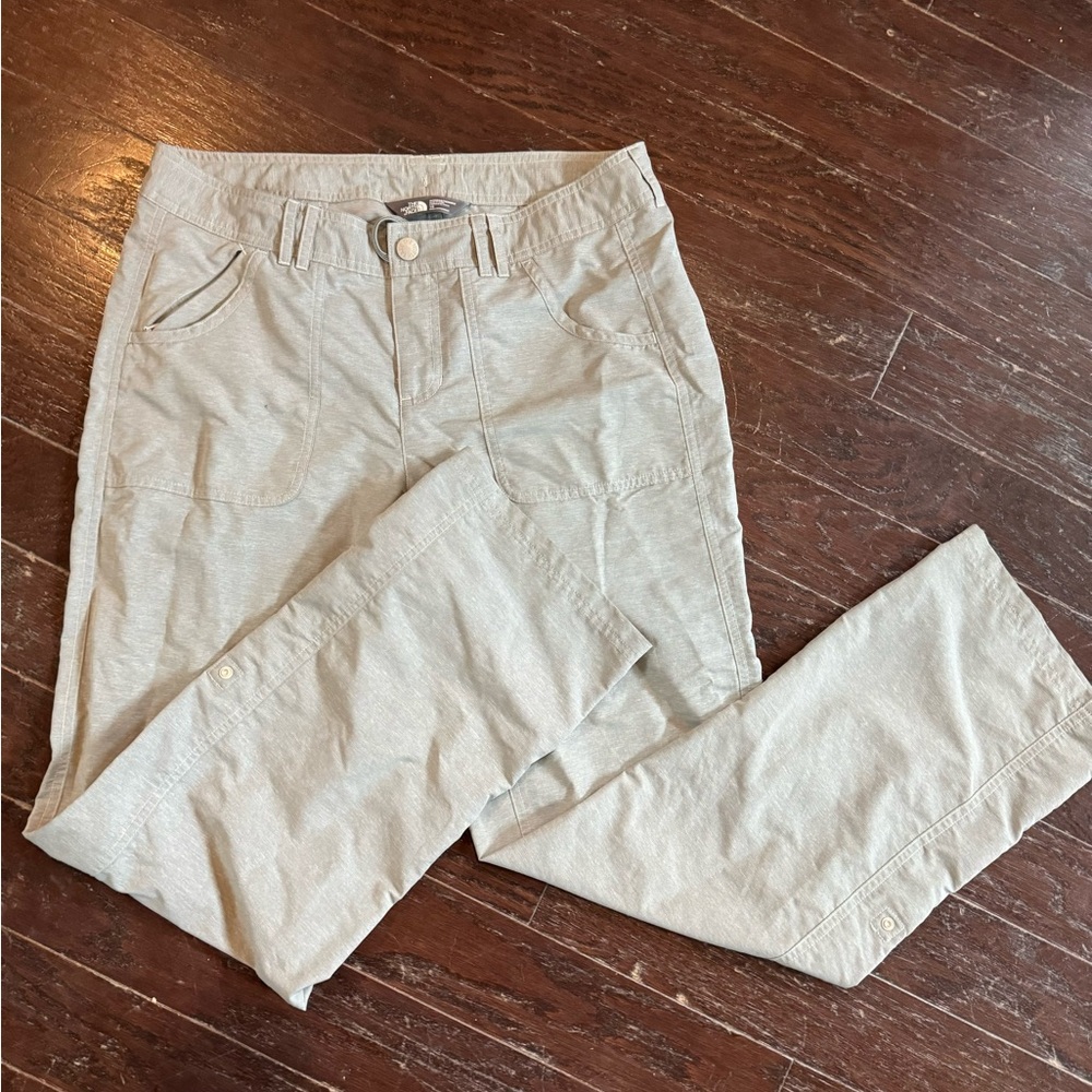 The North Face light grey  roll up pant straight leg